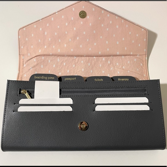 Kikki K Grey & Gold Travel Wallet - NWOT - original packaging - Picture 5 of 11